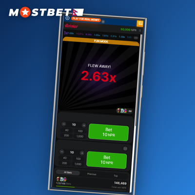 Mostbet Aviator round history chips displaying past crash multiplier results