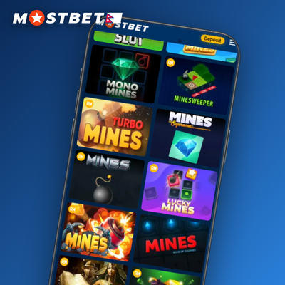 Mostbet Mines jackpot tile showing a near-full mine grid with one lone gem targeting 10000x
