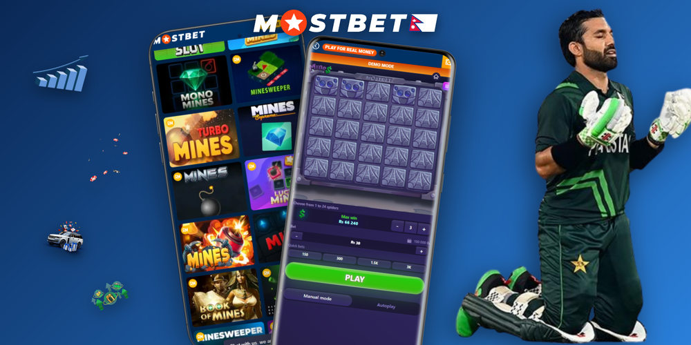 Mostbet Mines infographic comparing 1, 3, 5 and 10 mine grids with multiplier and risk levels