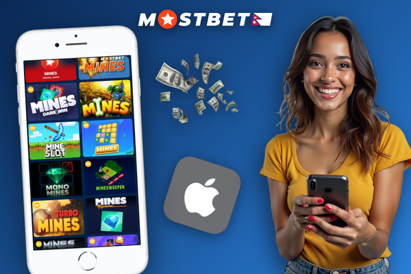 Mostbet Mines multiplier meter rising to 4.5x with a green cash-out button ready to tap