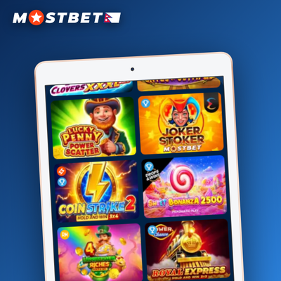 Mostbet Casino 125% welcome match bonus illustrated as a gold coin stack with ribbon